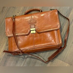 Vintage Bugatti Leather briefcase